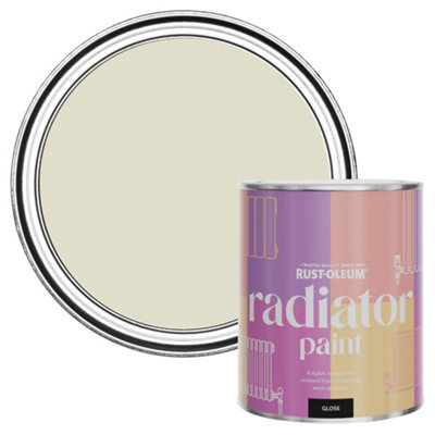 Rust-Oleum Relaxed Oats Gloss Radiator Paint 750Ml from B&Q