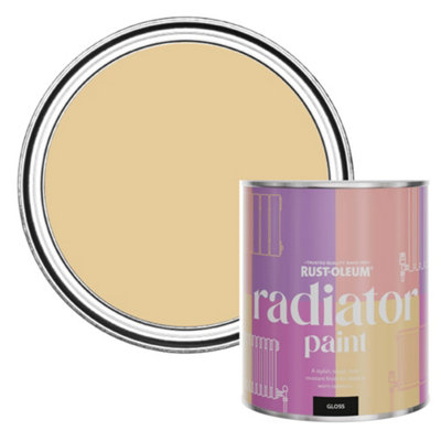 Rust-Oleum Sandstorm Gloss Radiator Paint 750Ml from B&Q