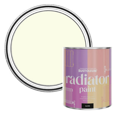 Rust-Oleum Shortbread Gloss Radiator Paint 750Ml from B&Q