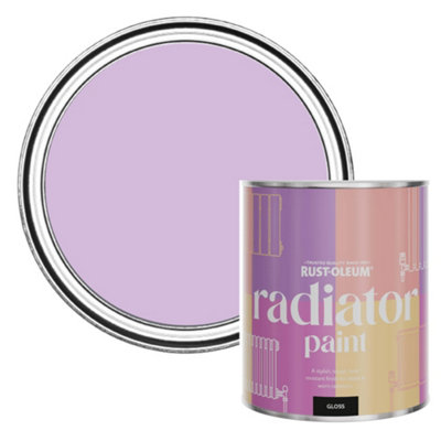 Rust-Oleum Violet Macaroon Gloss Radiator Paint 750Ml from B&Q