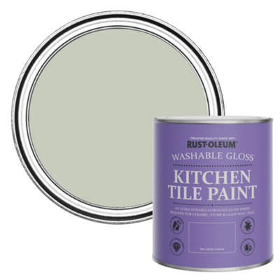 B&Q -  Aloe Gloss Kitchen Tile Paint 750Ml