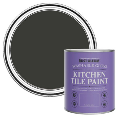 B&Q -  Dark Magic Gloss Kitchen Tile Paint 750Ml