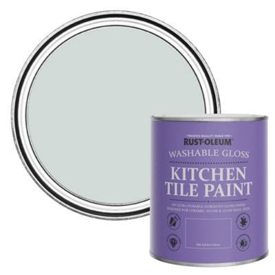 Rust-Oleum Dove Gloss Kitchen Tile Paint 750Ml from B&Q