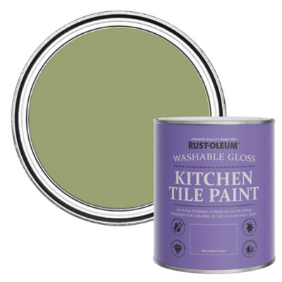 Rust-Oleum Familiar Ground Gloss Kitchen Tile Paint 750Ml from B&Q