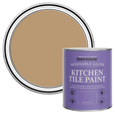 Rust-Oleum Fired Clay Gloss Kitchen Tile Paint 750Ml from B&Q