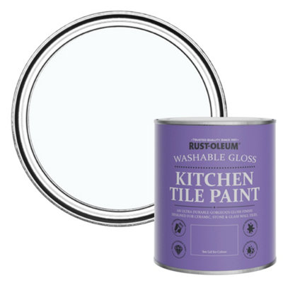 Rust-Oleum Icecap Gloss Kitchen Tile Paint 750Ml from B&Q
