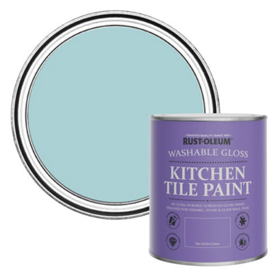 Rust-Oleum Little Cyclades Gloss Kitchen Tile Paint 750Ml from B&Q