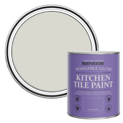 Rust-Oleum Mocha Gloss Kitchen Tile Paint 750Ml from B&Q