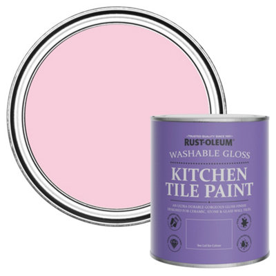 Rust-Oleum My Husband Said No Gloss Kitchen Tile Paint 750Ml from B&Q