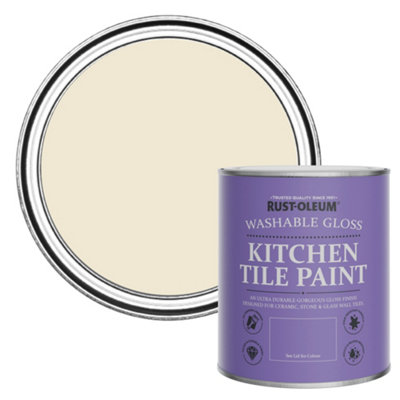 Rust-Oleum Quarry Lime Gloss Kitchen Tile Paint 750Ml from B&Q