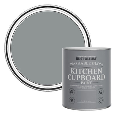 Rust-Oleum Mid-Anthracite Gloss Kitchen Cupboard Paint 750Ml from B&Q