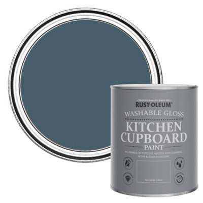 Rust-Oleum Blueprint Gloss Kitchen Cupboard Paint 750Ml from B&Q