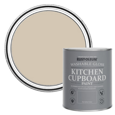 B&Q -  Butterscotch Gloss Kitchen Cupboard Paint 750Ml