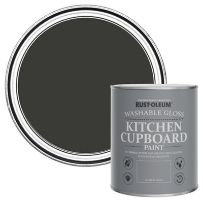 B&Q -  Dark Magic Gloss Kitchen Cupboard Paint 750Ml