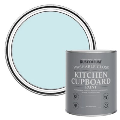 Rust-Oleum Duck Egg Gloss Kitchen Cupboard Paint 750Ml from B&Q