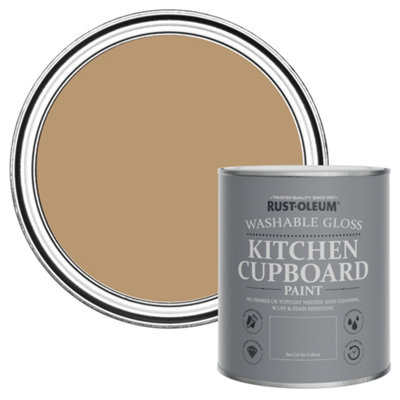 Rust-Oleum Fired Clay Gloss Kitchen Cupboard Paint 750Ml from B&Q