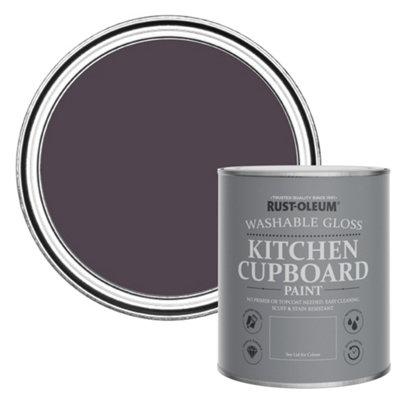Rust-Oleum Grape Soda Gloss Kitchen Cupboard Paint 750Ml from B&Q