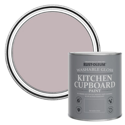 Rust-Oleum Lilac Wine Gloss Kitchen Cupboard Paint 750Ml from B&Q