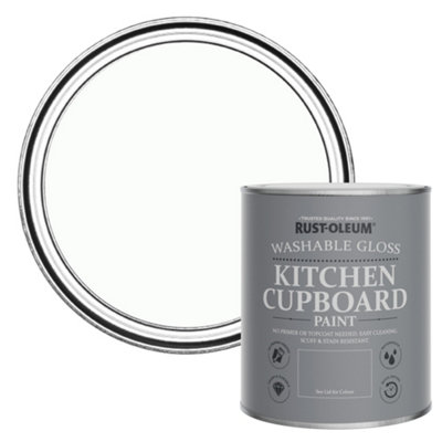Rust-Oleum Moonstone Gloss Kitchen Cupboard Paint 750Ml from B&Q
