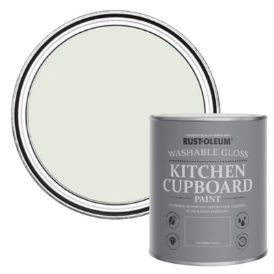 Rust-Oleum Sage Mist Gloss Kitchen Cupboard Paint 750Ml from B&Q