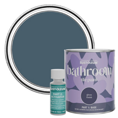 Rust-Oleum Blueprint Gloss Bathroom Tile Paint 750Ml from B&Q