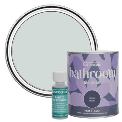 Rust-Oleum Dove Gloss Bathroom Tile Paint 750Ml from B&Q