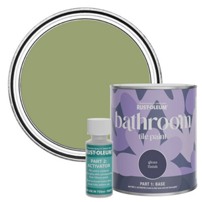 Rust-Oleum Familiar Ground Gloss Bathroom Tile Paint 750Ml from B&Q