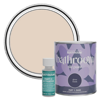 Rust-Oleum Homespun Gloss Bathroom Tile Paint 750Ml from B&Q
