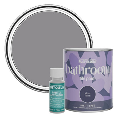 Rust-Oleum Iris Gloss Bathroom Tile Paint 750Ml from B&Q