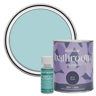 Rust-Oleum Little Cyclades Gloss Bathroom Tile Paint 750Ml from B&Q