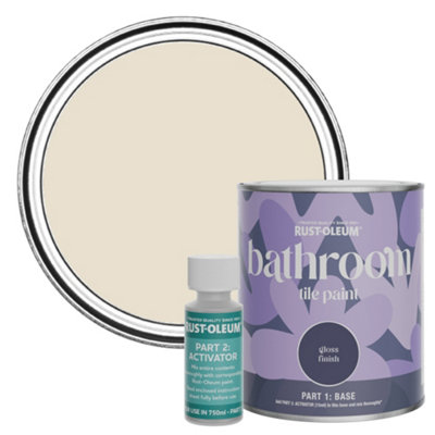 Rust-Oleum Longsands Gloss Bathroom Tile Paint 750Ml from B&Q