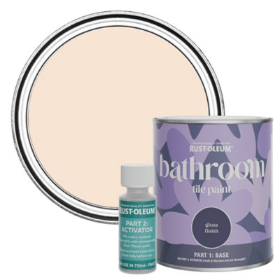 Rust-Oleum Melrose Gloss Bathroom Tile Paint 750Ml from B&Q