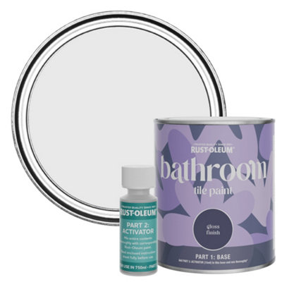 Rust-Oleum Monaco Mist Gloss Bathroom Tile Paint 750Ml from B&Q