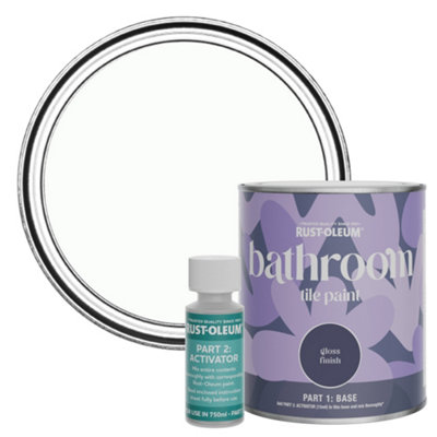 B&Q -  Moonstone Gloss Bathroom Tile Paint 750Ml