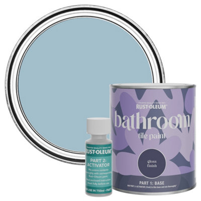 B&Q - Rust-Oleumnan's Best China Water-Resistant Bathroom Tile Paint In Gloss Finish 750Ml