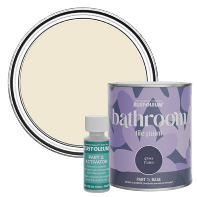 Rust-Oleum Quarry Lime Gloss Bathroom Tile Paint 750Ml from B&Q