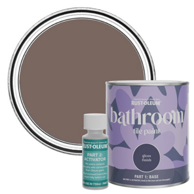 Rust-Oleum River's Edge Gloss Bathroom Tile Paint 750Ml from B&Q
