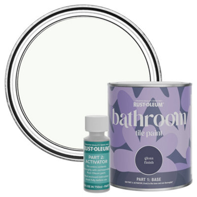 Rust-Oleum Still Water-Resistant Bathroom Tile Paint In Gloss Finish 750Ml from B&Q