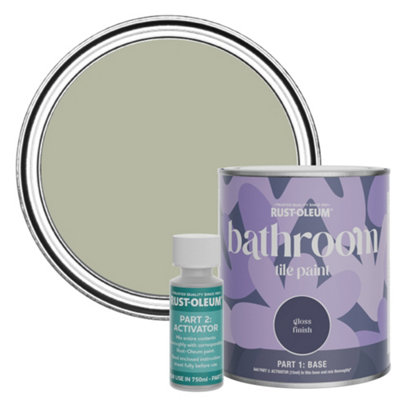 Rust-Oleum Tanglewood Gloss Bathroom Tile Paint 750Ml from B&Q