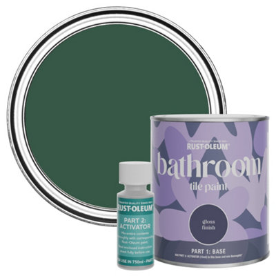 Rust-Oleum The Pinewoods Water-Resistant Bathroom Tile Paint In Gloss Finish 750Ml from B&Q
