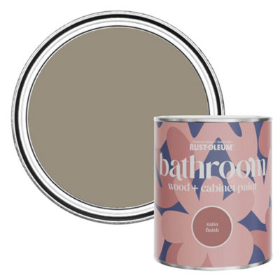 Rust-Oleum Cocoa Satin Bathroom Wood & Cabinet Paint 750Ml from B&Q