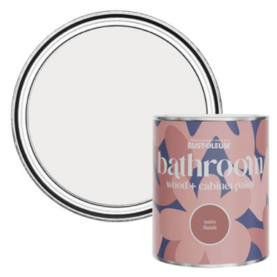Rust-Oleum Fleur Satin Bathroom Wood & Cabinet Paint 750Ml from B&Q
