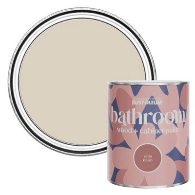 B&Q -  Hessian Satin Bathroom Wood & Cabinet Paint 750Ml