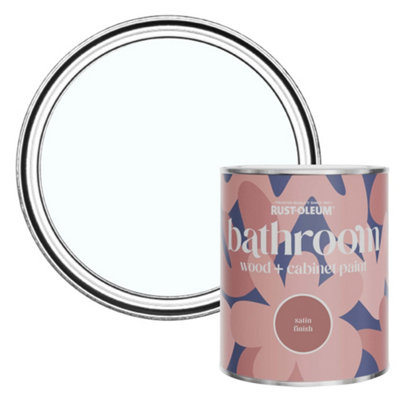 Rust-Oleum Icecap Satin Bathroom Wood & Cabinet Paint 750Ml from B&Q