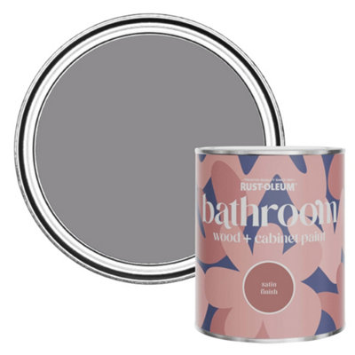 Rust-Oleum Iris Satin Bathroom Wood & Cabinet Paint 750Ml from B&Q