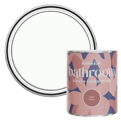 B&Q -  Moonstone Satin Bathroom Wood & Cabinet Paint 750Ml