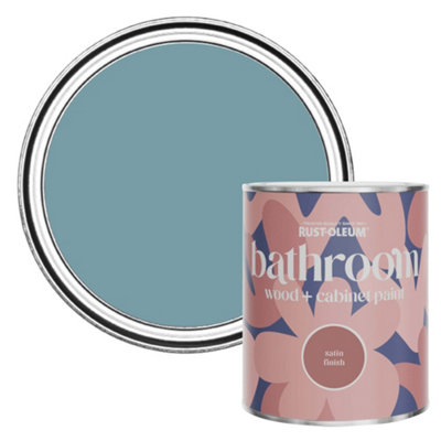 Rust-Oleum Pacific State Satin Bathroom Wood & Cabinet Paint 750Ml from B&Q