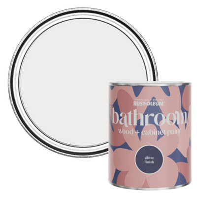 Rust-Oleum Fleur Gloss Bathroom Wood & Cabinet Paint 750Ml from B&Q