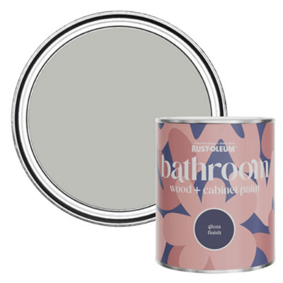 Rust-Oleum Flint Gloss Bathroom Wood & Cabinet Paint 750Ml from B&Q