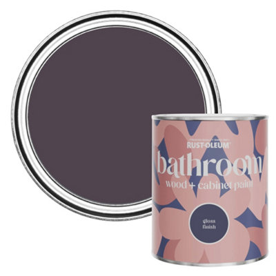 Rust-Oleum Grape Soda Gloss Bathroom Wood & Cabinet Paint 750Ml from B&Q